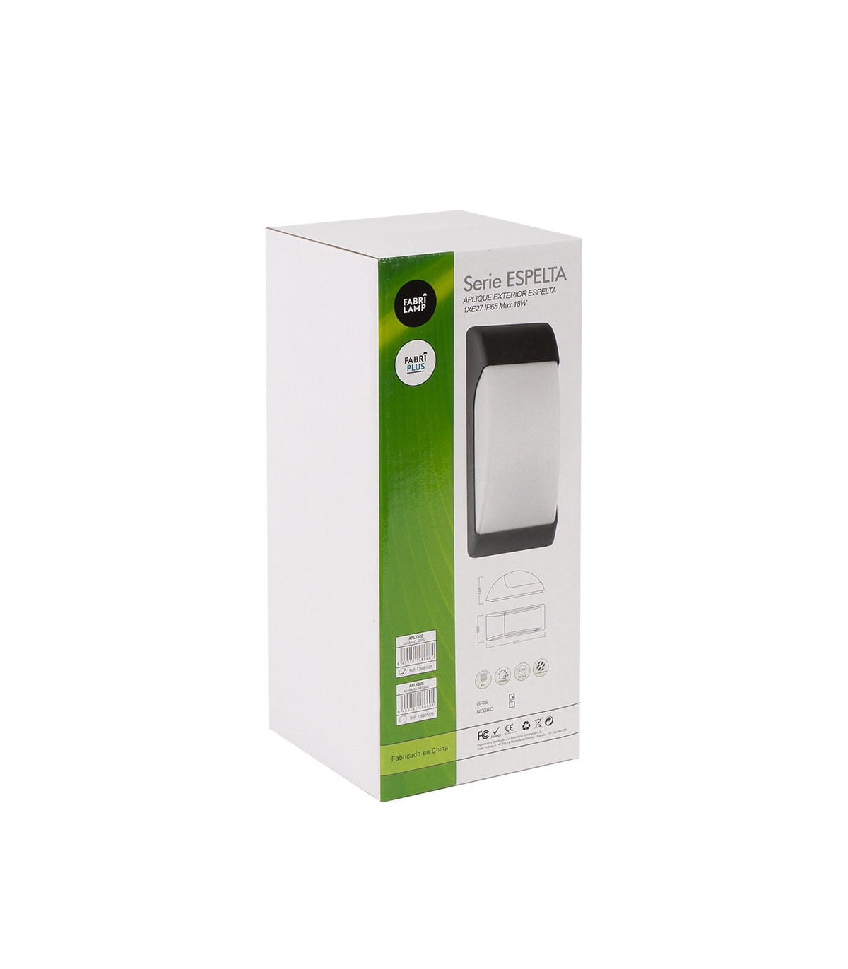 Aplique Exterior Espelta 1xE27 IP65 Gris