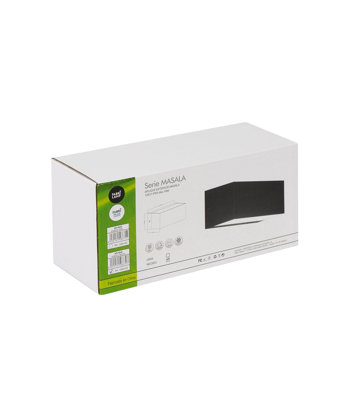 Aplique Exterior Masala 1xE27 IP65 Negro