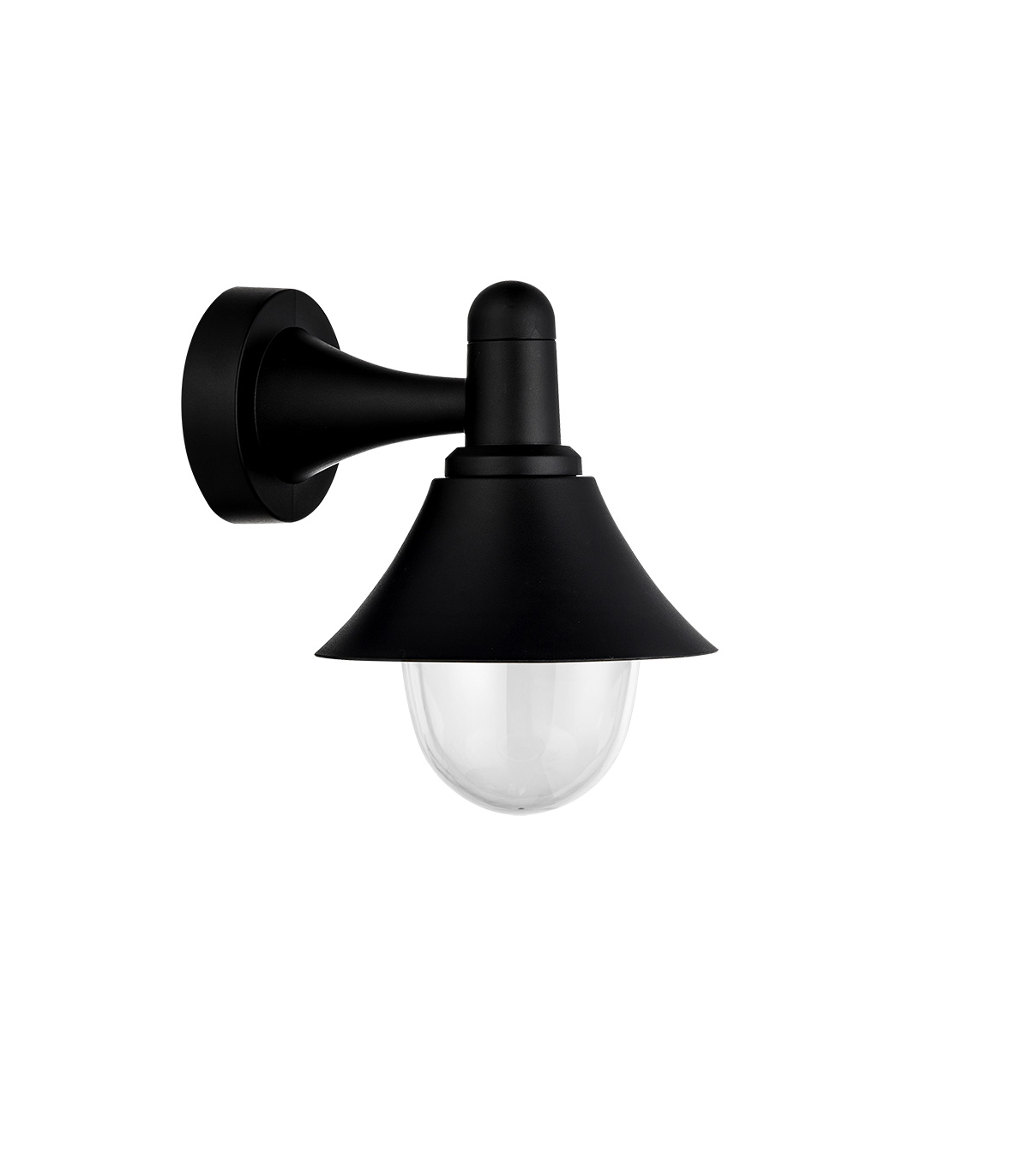 Aplique Exterior Mentol 1xE27 IP44 Negro