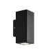 Aplique Exterior Yopol Rectangular 1xE27 IP54 Negro