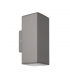 Aplique Exterior Yopol Rectangular 1xE27 IP54 Gris