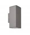 Aplique Exterior Yopol Rectangular 1xE27 IP54 Gris