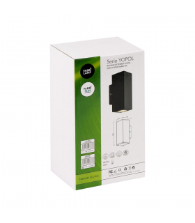 Aplique Exterior Yopol Rectangular 1xE27 IP54 Gris