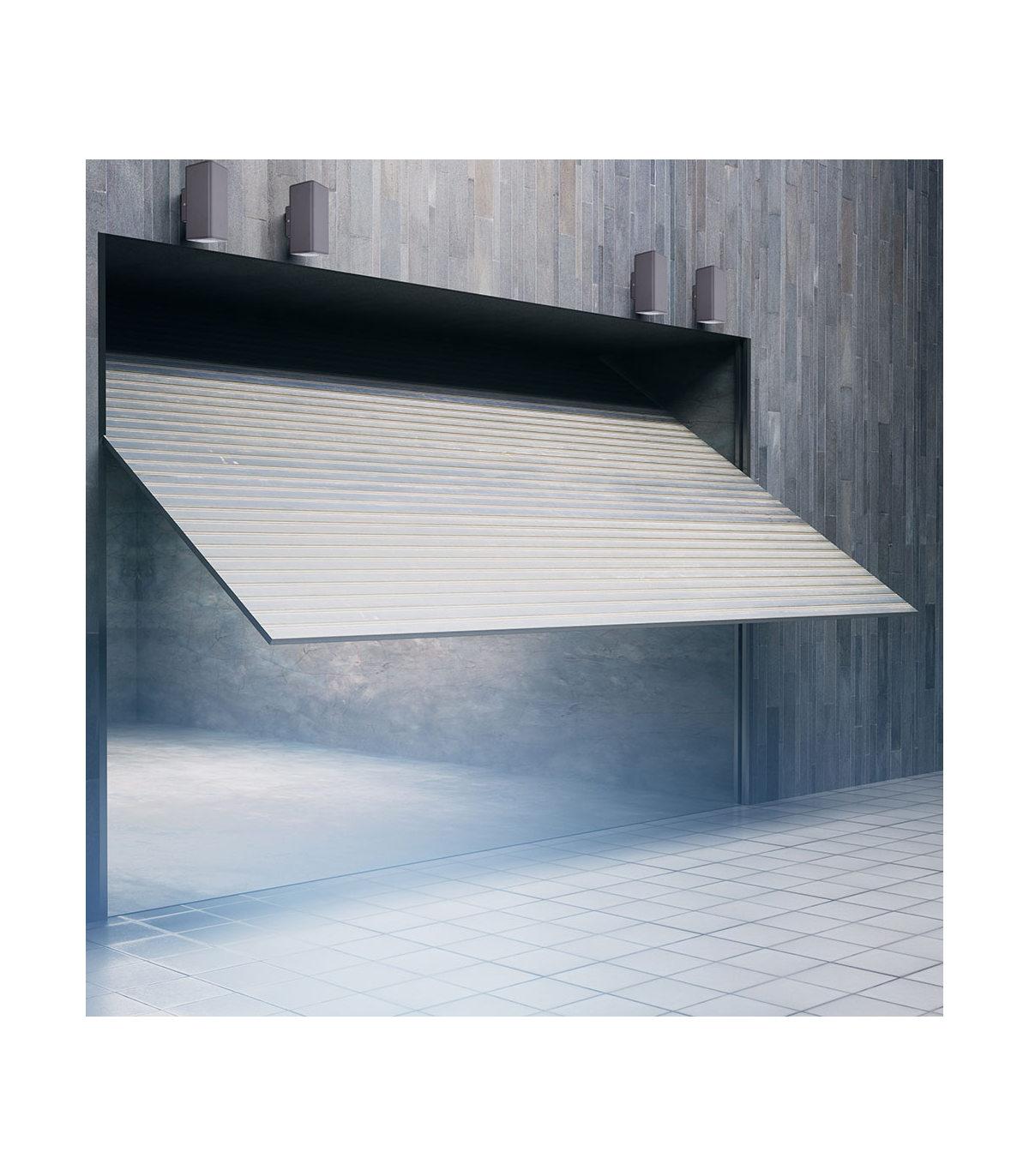 Aplique Exterior Yopol Rectangular 1xE27 IP54 Gris