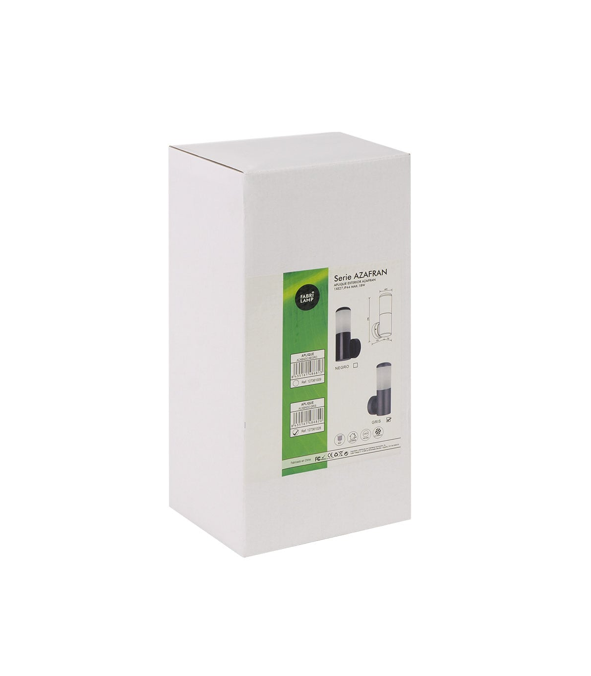 Aplique Exterior Azafran 1xE27 IP44 Gris
