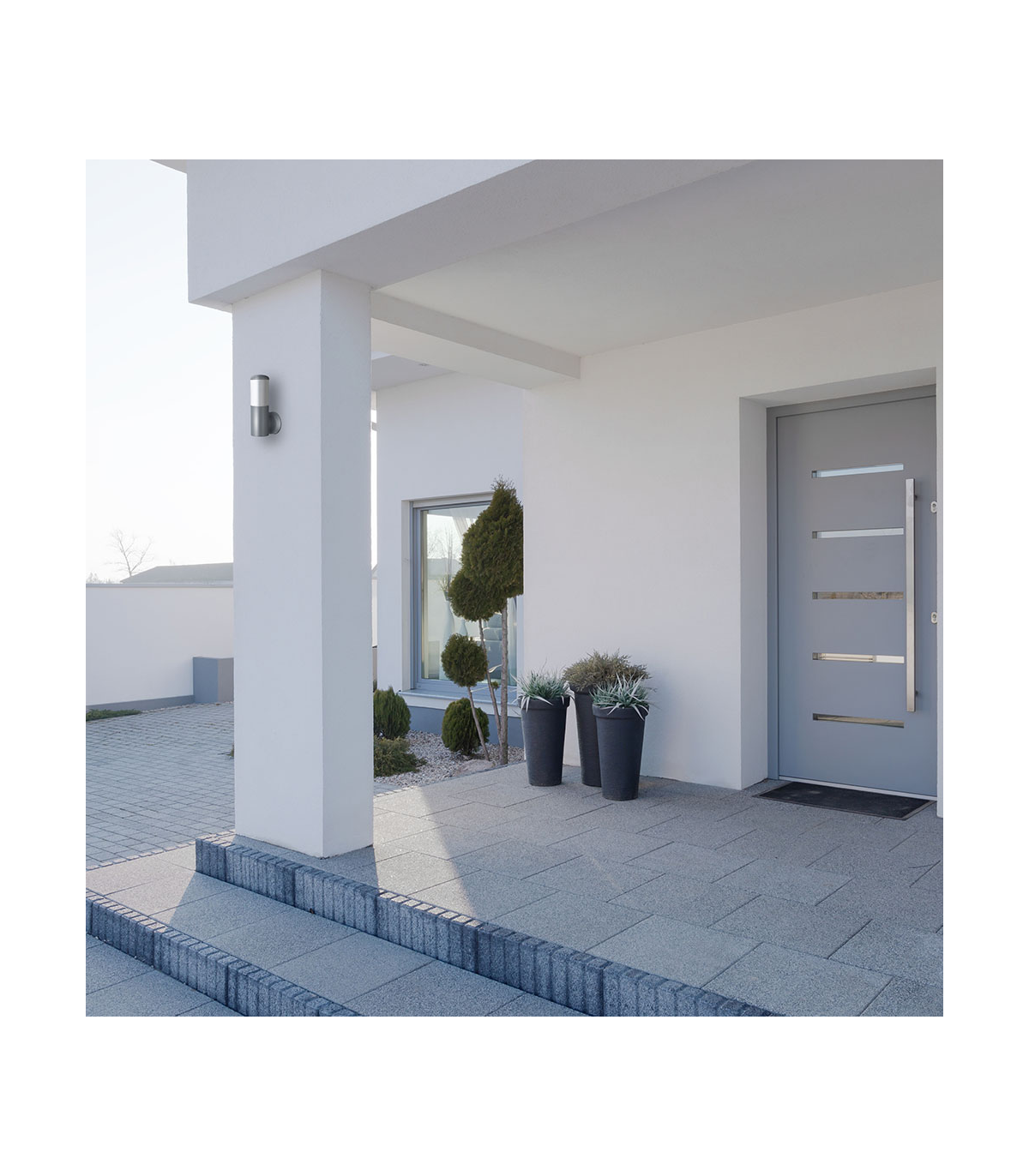 Aplique Exterior Azafran 1xE27 IP44 Gris