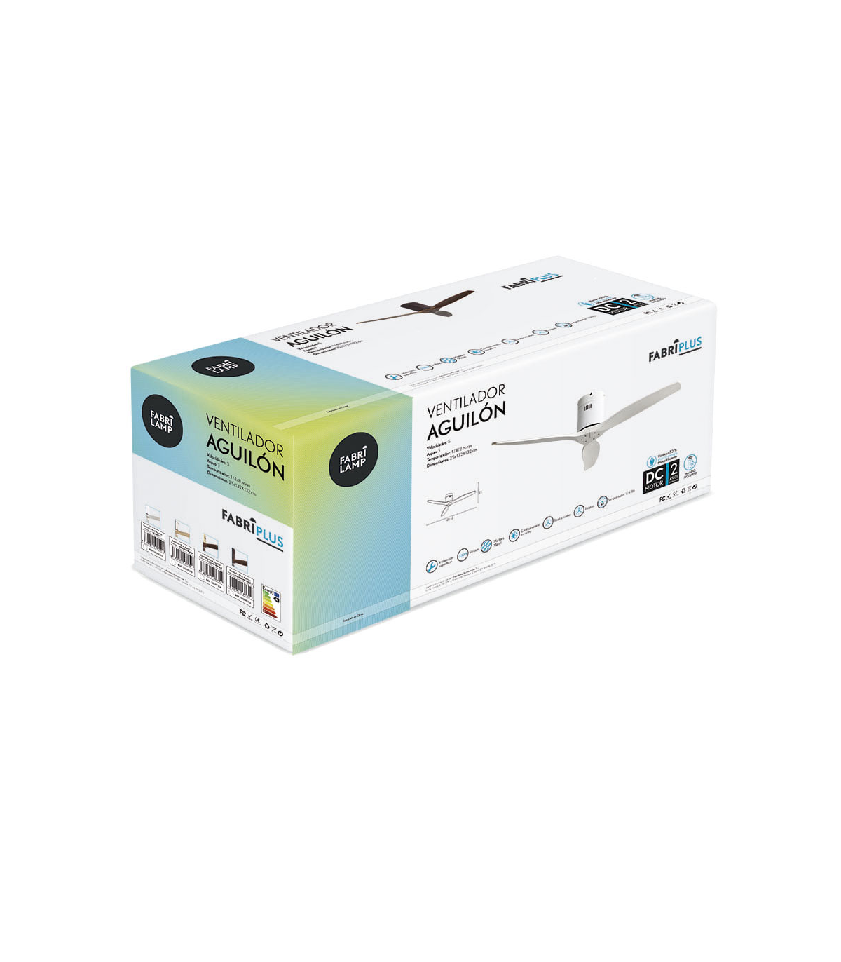 Ventilador de Techo AGUILON2 DC Blanco 3 Aspas Blanco Sin Luz