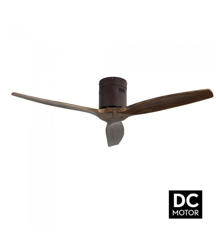 Ventilador de Techo AGUILON2 DC Marrón 3 Aspas Roble Sin Luz