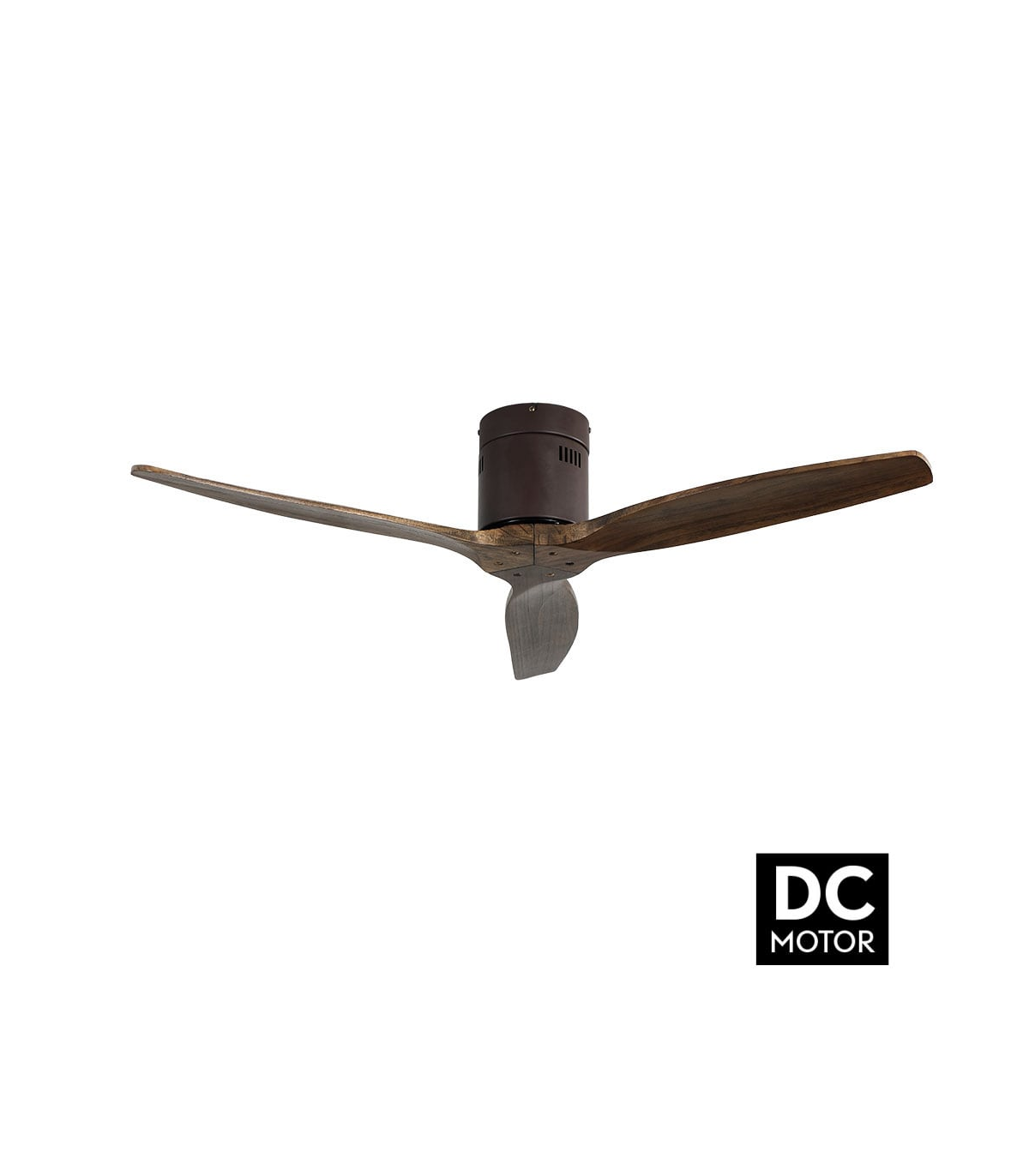 Ventilador de Techo AGUILON2 DC Marrón 3 Aspas Roble Sin Luz