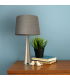 Lámpara de Mesa Pearl 1xE27 Níquel USB