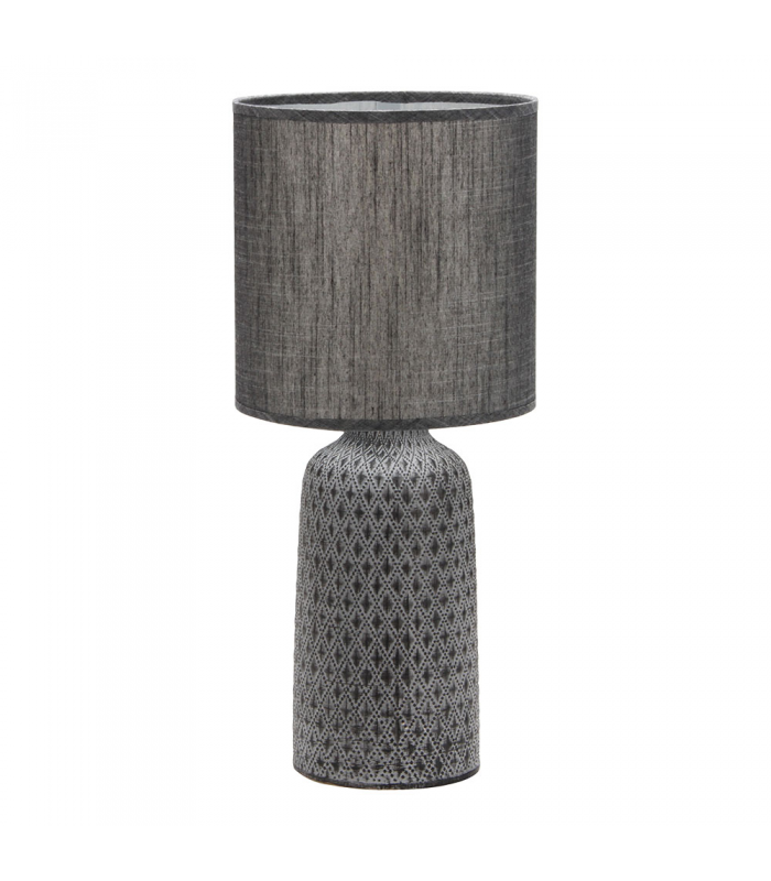 Lámpara de Mesa Tilapia 1xE27 Gris