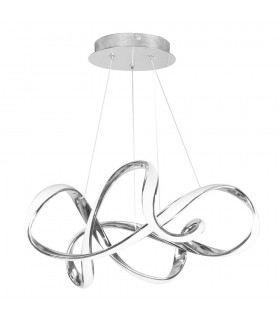 Lámpara Colgante Led Nudo 45W 6560Lm 3600K Cromo Regulable