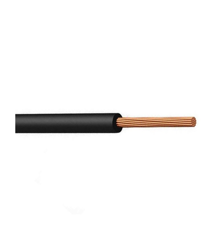 Cable Eléctrico Negro 1x1,5mm² H07Z1-K Libre de halógenos (metro)