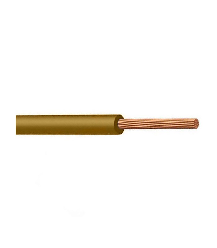 Cable Eléctrico Marrón 1x10mm² H07Z1-K Libre de halógenos (metro)