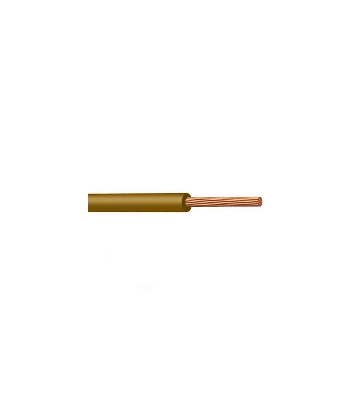Cable Eléctrico Marrón 1x6mm² H07Z1-K Libre de halógenos (metro)