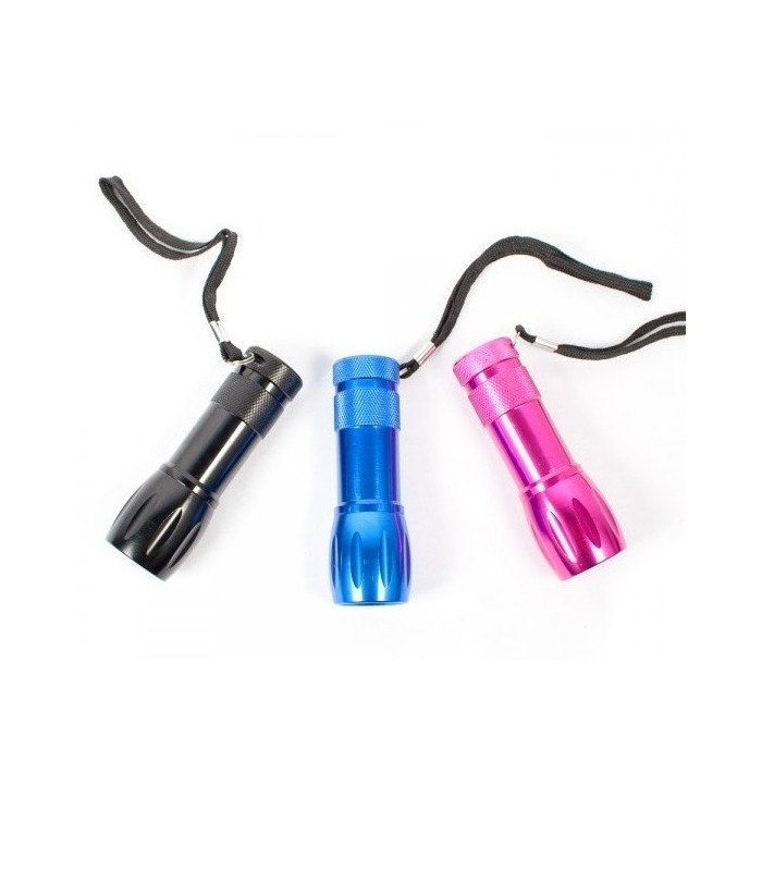 Linterna aluminio 9 LED
