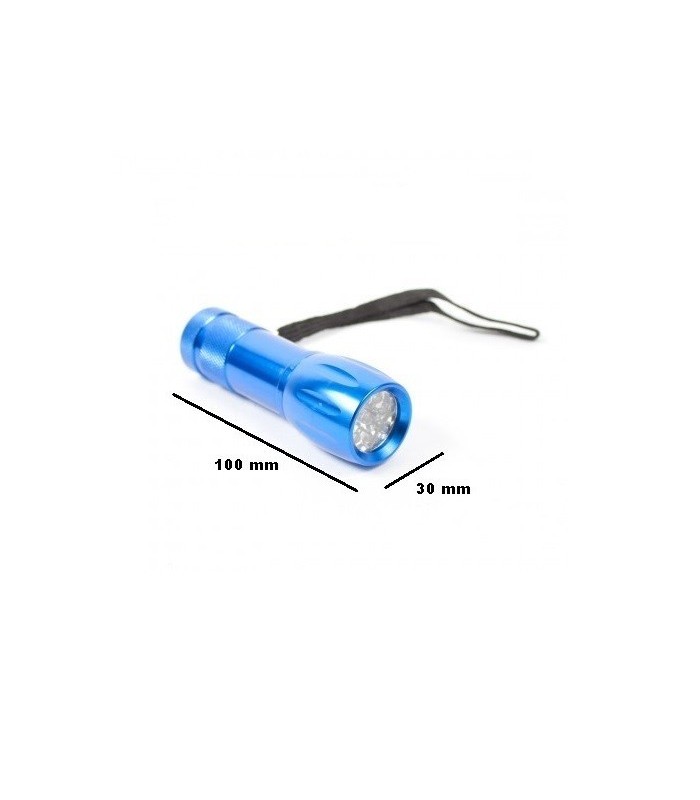 Linterna aluminio 9 LED