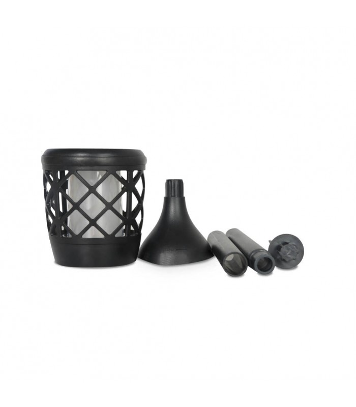 Estaca Solar Efecto Fuego 3W IP65 Recargable USB