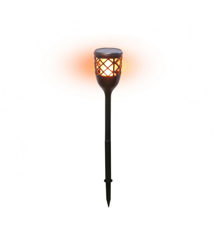 Estaca Solar Efecto Fuego 3W IP65 Recargable USB