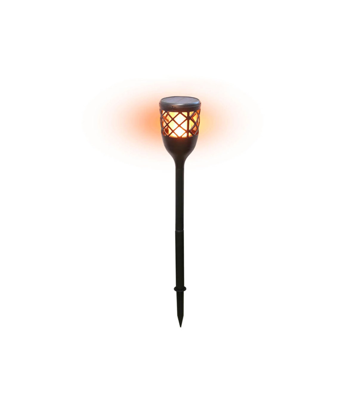 Estaca Solar Efecto Fuego 3W IP65 Recargable USB