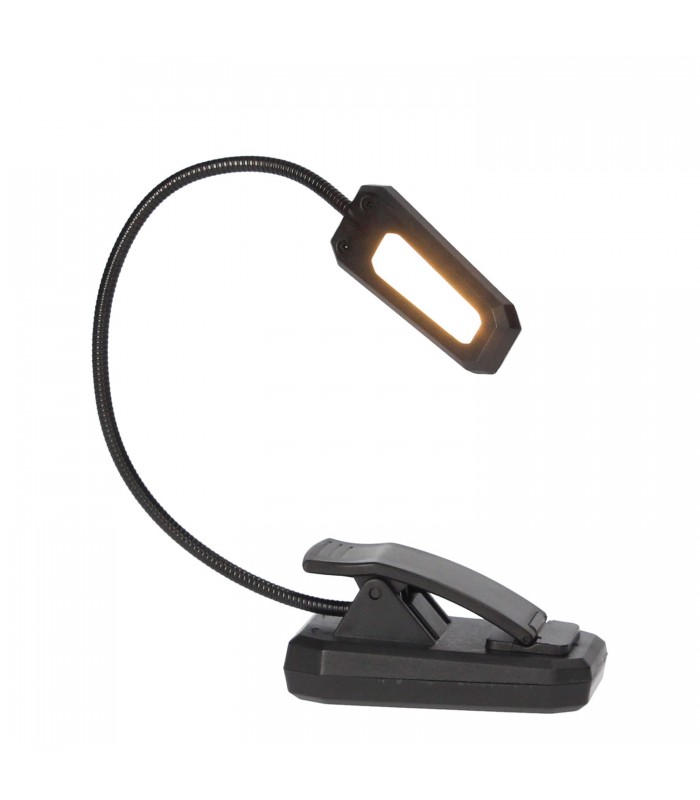 Linterna Lectura Led Ajustable con Pinza 1W 60Lm 3000K