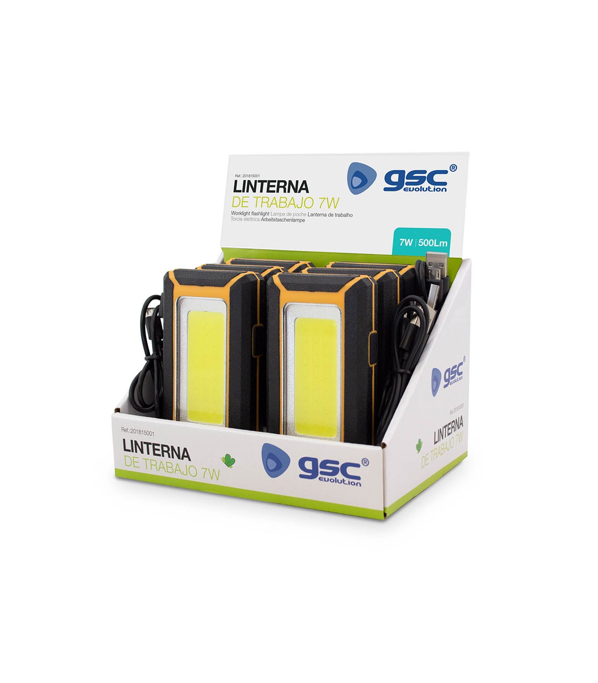 Linterna Led PowerBank 7W 500Lm IP65 6000K
