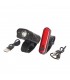 Luces de Bicicleta LED Delantera y Trasera 5W Recargable USB