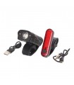 Luces de Bicicleta LED Delantera y Trasera 5W Recargable USB