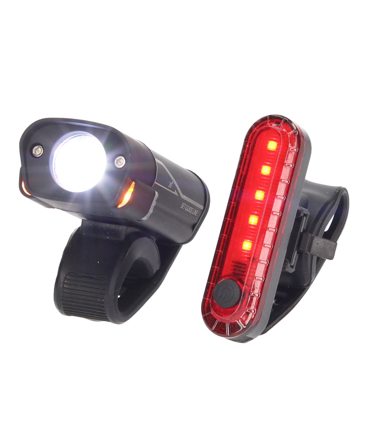 Luces de Bicicleta LED Delantera y Trasera 5W Recargable USB