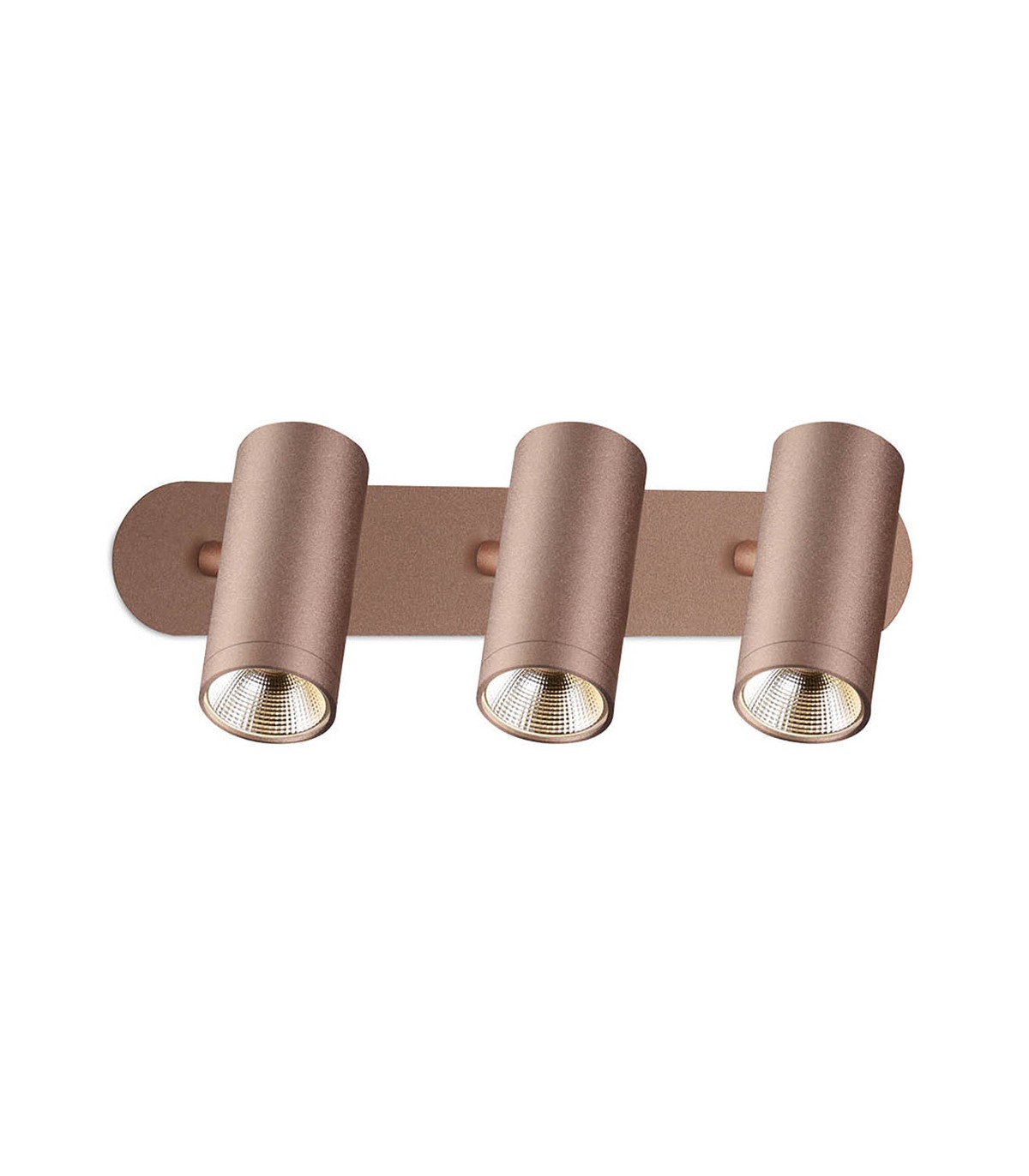 Foco Led Lineal 3xGU10 Cobre