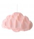 Lámpara Colgante Infantil Nube 1xE27 Rosa
