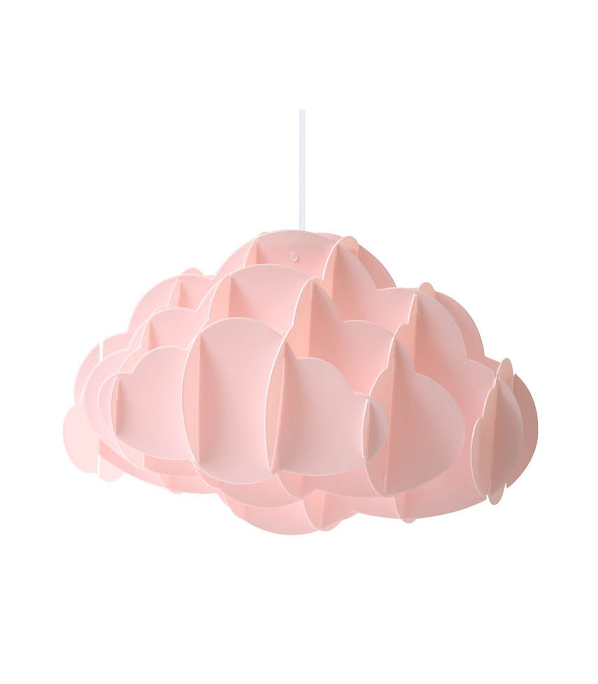 Lámpara Colgante Infantil Nube 1xE27 Rosa