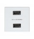 Cargador 2xUSB 230V 1 Elemento Simon 27