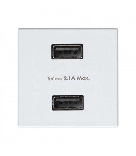 Cargador 2xUSB 230V 1 Elemento Simon 27