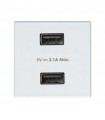 Cargador 2xUSB 230V 1 Elemento Simon 27