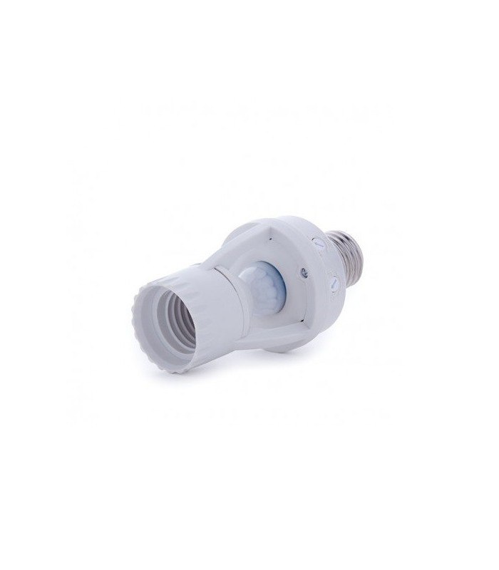 Portalámparas E27 con sensor 360º IP20