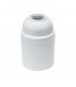 Portalámparas E27 Baquelita liso 4A 250V Blanco