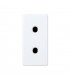 Base Enchufe Bipolar Estrecha 16A 250V Blanco Simon 27