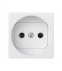 Base Enchufe Bipolar 16A 250V Dispositivo Seguridad Blanco Simon 27