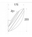 Aplique exterior Fumagalli Remi / Maddi E27 IP66 Negro