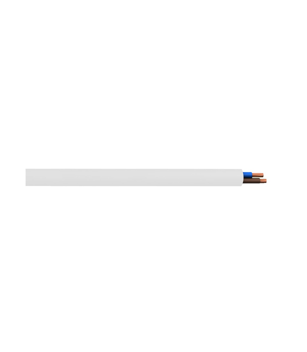 Manguera H05VV-F CPR 2x1.5mm² Blanco (Metro)