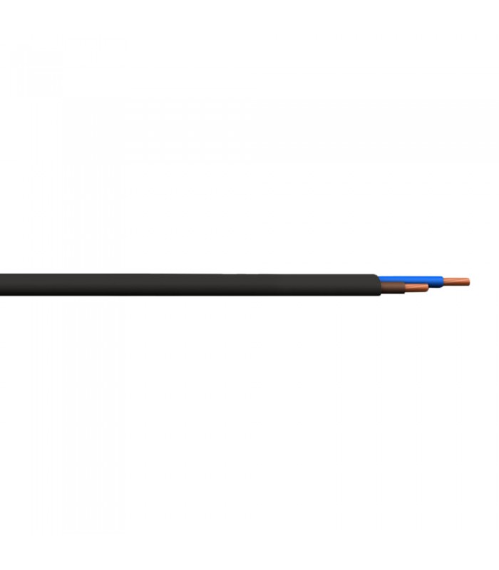Manguera H05VVH2-F 2x1mm² Negro (Metro)