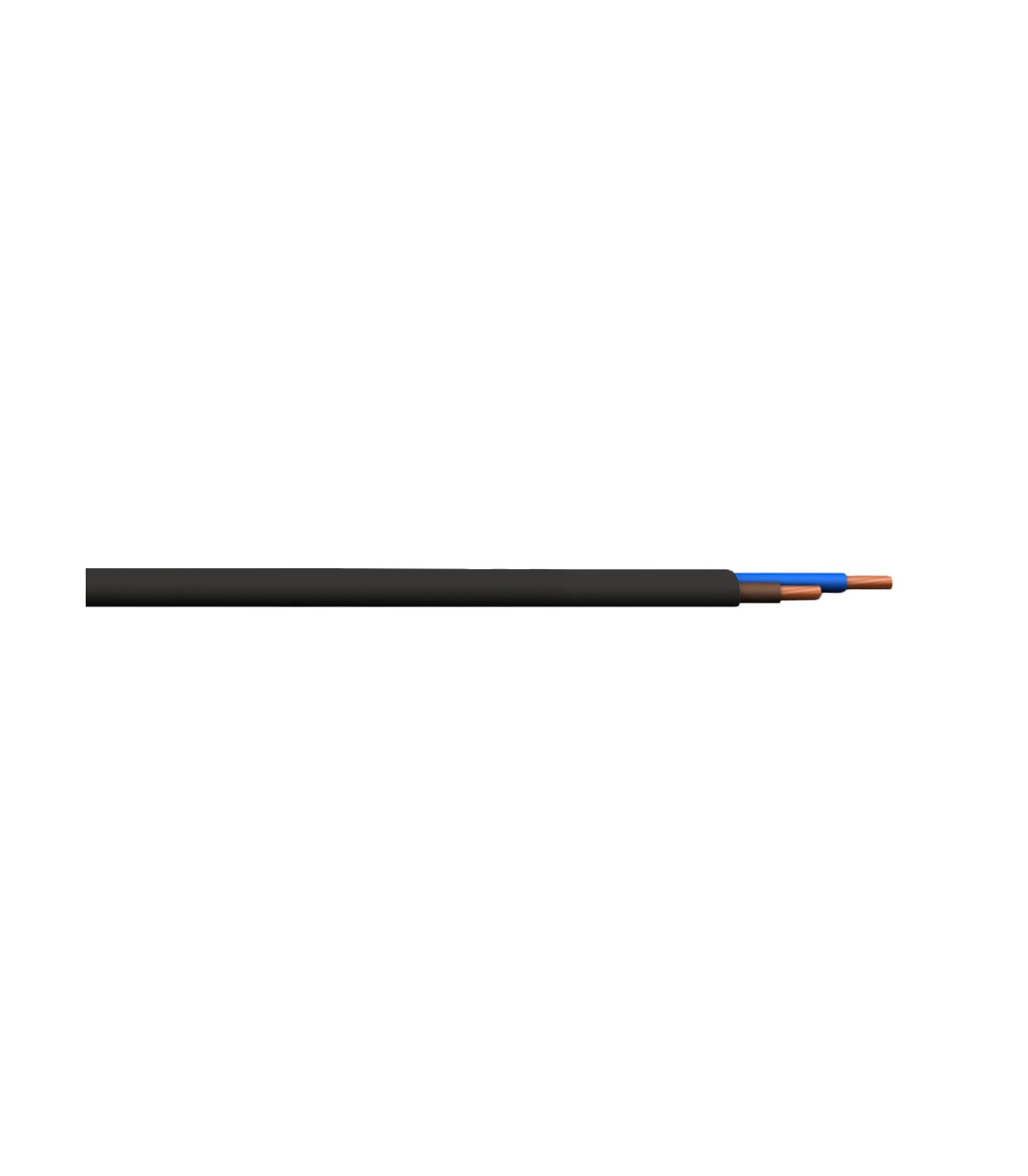 Manguera H05VVH2-F 2x1mm² Negro (Metro)