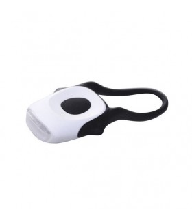 Linterna bicicleta 2 LED delantera blanca.