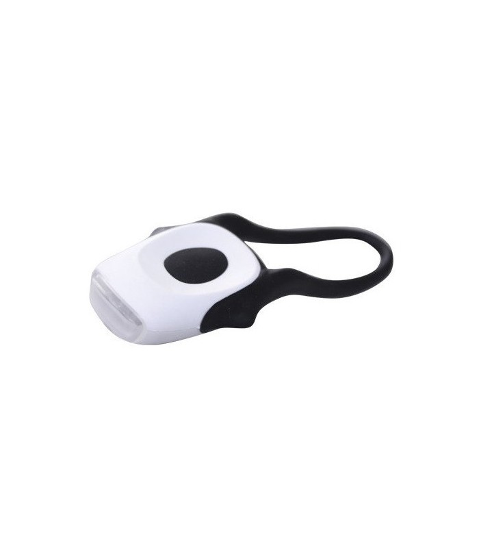 Linterna bicicleta 2 LED delantera blanca.