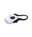 Linterna bicicleta 2 LED delantera blanca.