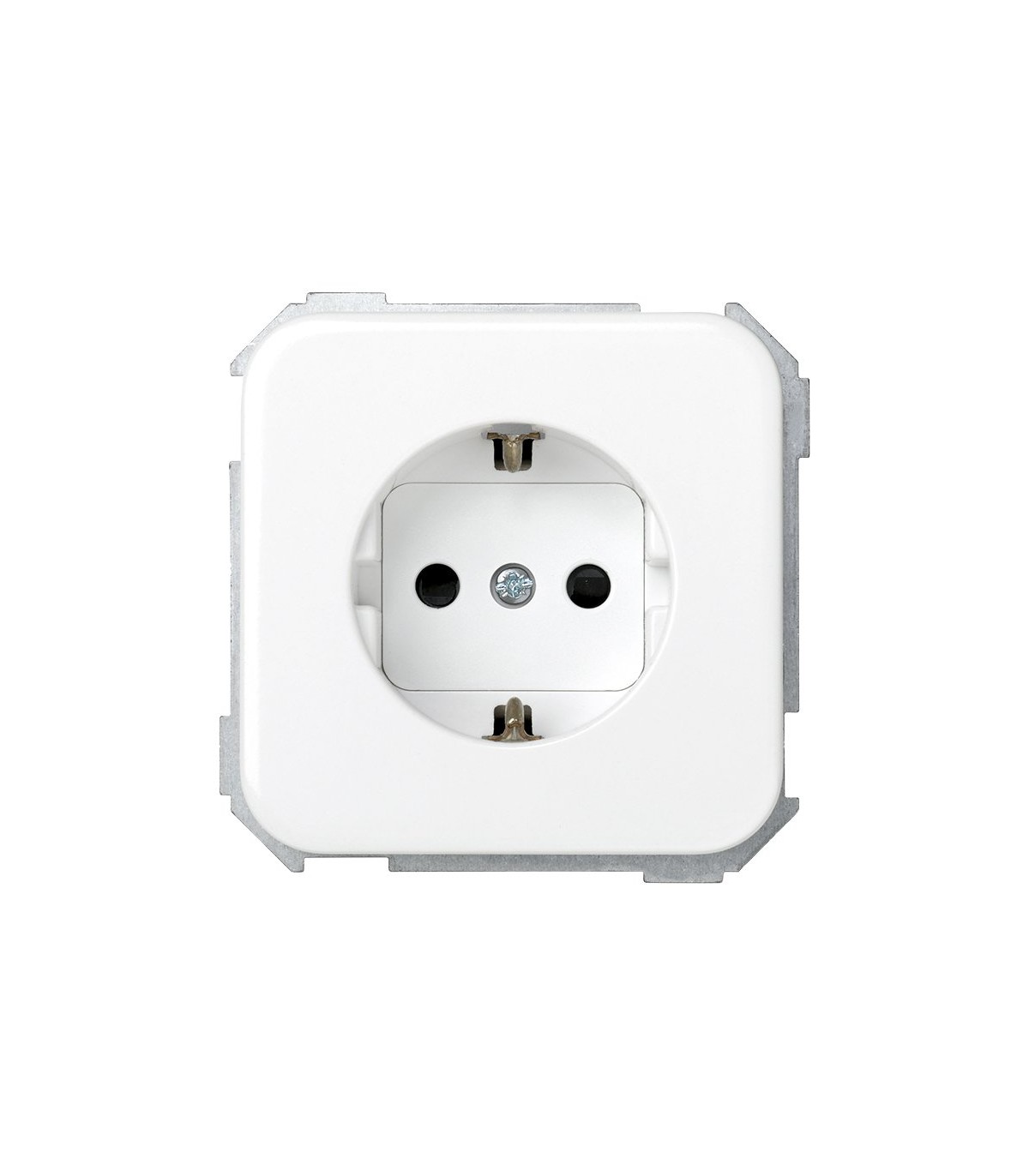 Base Enchufe Schuko 16A 250V Dispositivo Seguridad Blanco Simon 31