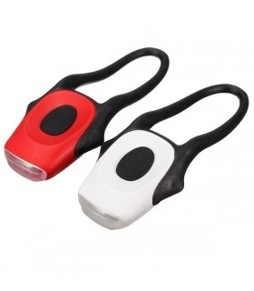 Linterna bicicleta 2 LED delantera blanca.
