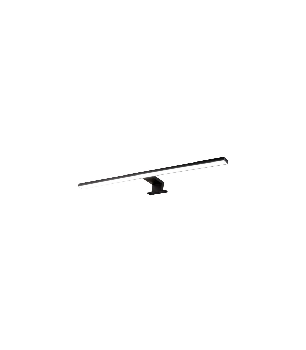 Aplique Baño 8W 650Lm 60cm IP44 4000K Negro