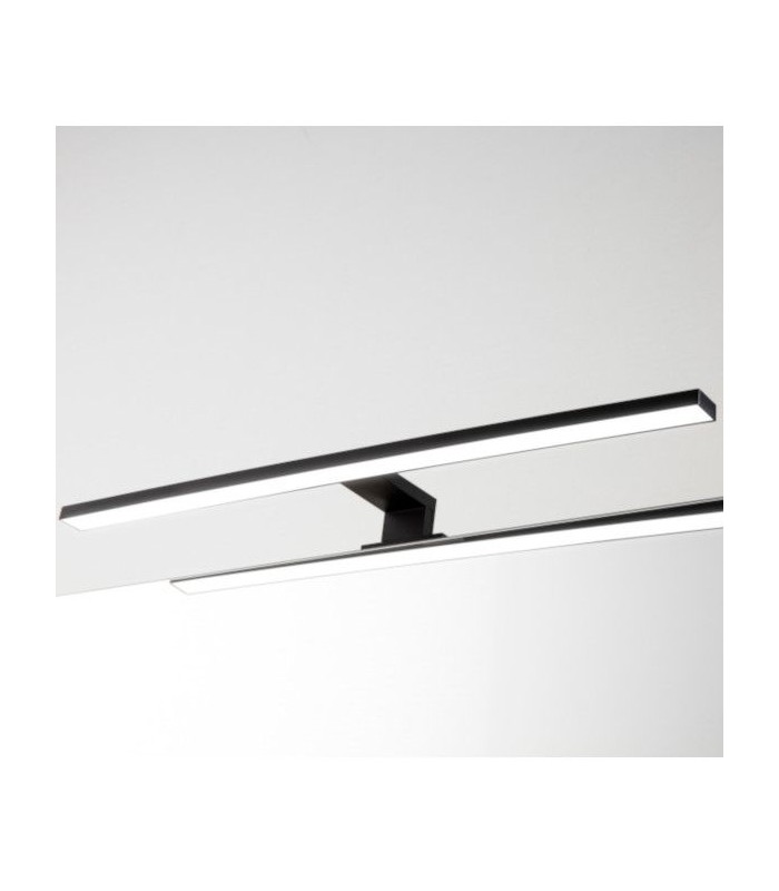 Aplique Baño 8W 650Lm 60cm IP44 4000K Negro